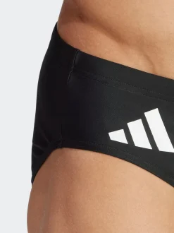 adidas Black Solid Swim Trunks