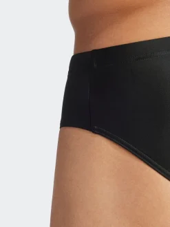 adidas Black Solid Swim Trunks