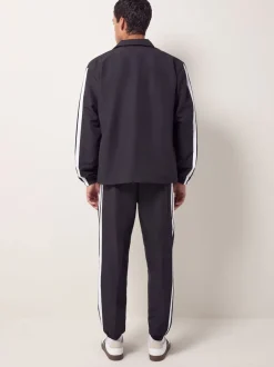 adidas Black Sportswear Basic 3-Stripes Woven Tracksuit