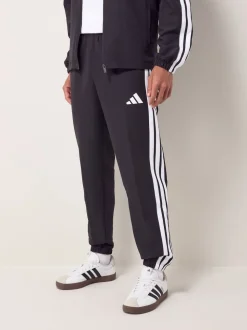 adidas Black Sportswear Basic 3-Stripes Woven Tracksuit
