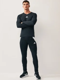 adidas Black Teamwear Base Layer Long Sleeve Top
