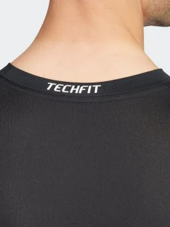 adidas Black TECHFIT Compression Training Long Sleeve Top