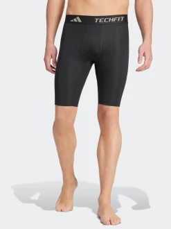 adidas Black TECHFIT Compression Training Short Tights