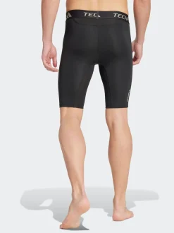 adidas Black TECHFIT Compression Training Short Tights