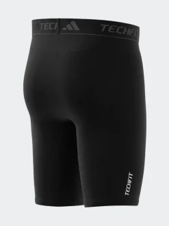 adidas Black TECHFIT Compression Training Short Tights