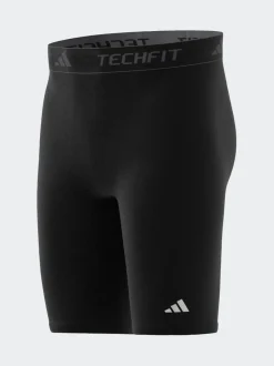adidas Black TECHFIT Compression Training Short Tights