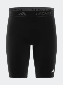adidas Black TECHFIT Compression Training Short Tights