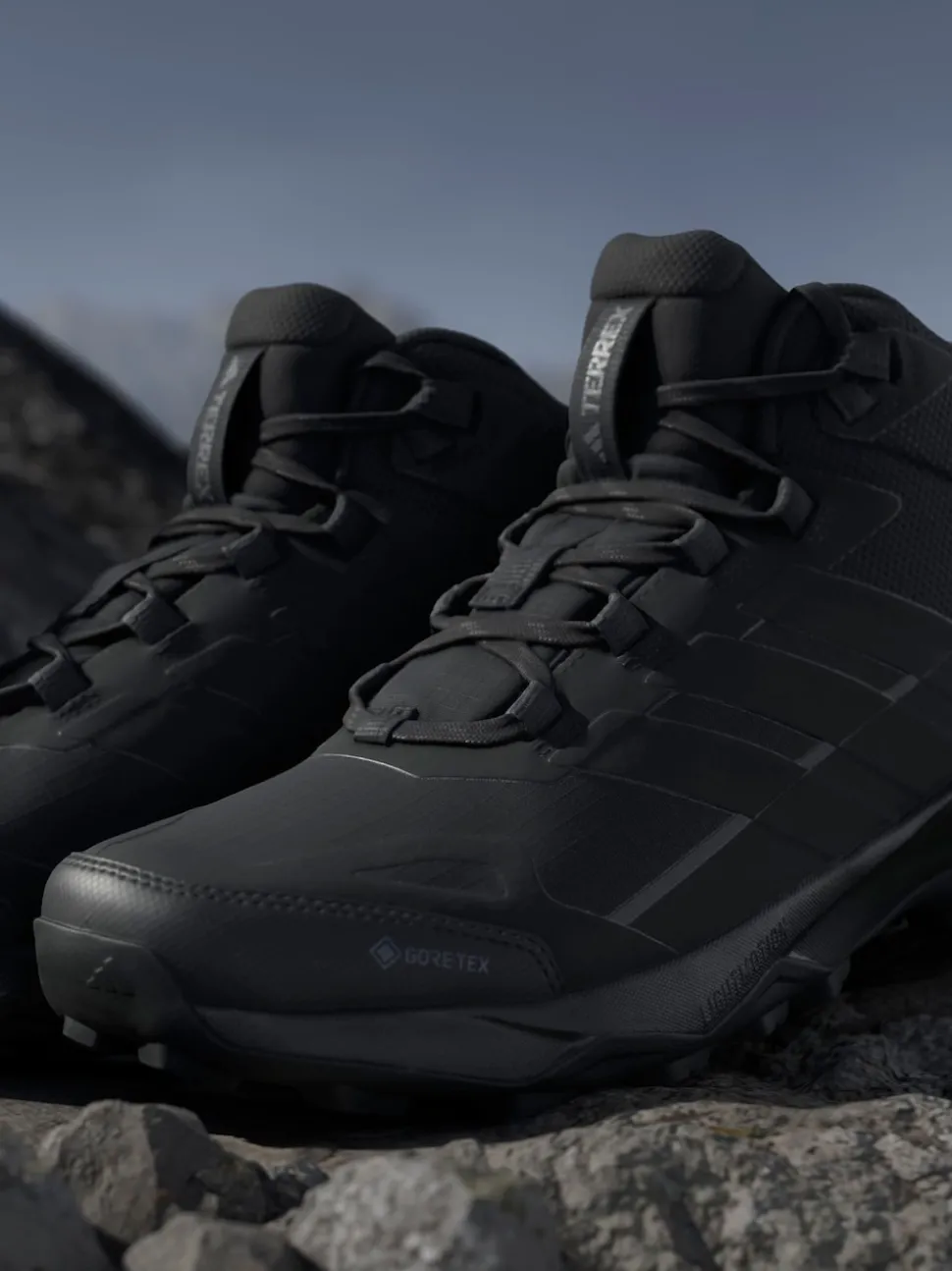 adidas Black Terrex Skychaser AX5 Mid GORE-TEX Hiking Trainers