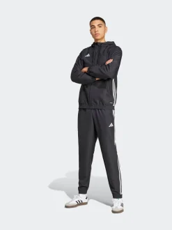 adidas Black Tiro 25 Essentials Woven Tracksuit Joggers