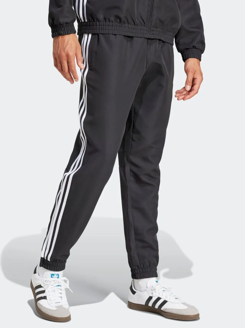 adidas Black Tiro 25 Essentials Woven Tracksuit Joggers