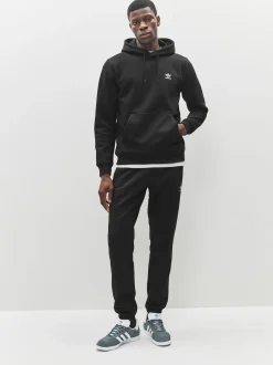 adidas Black Trefoil Essentials Hoodie