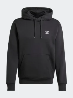 adidas Black Trefoil Essentials Hoodie