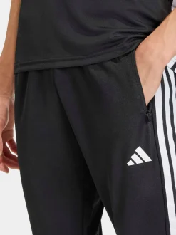 adidas Black Workout Essentials All-Set 3-Stripes Knit Joggers