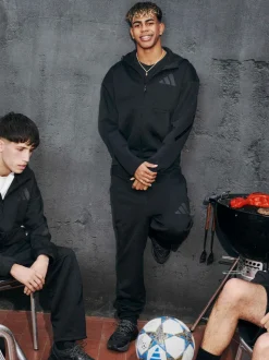 adidas Black Z.N.E. Open-Hem Joggers