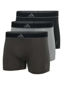adidas Black/Grey Active Mirco Flex Co Trunks 3 pack