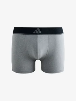 adidas Black/Grey Active Mirco Flex Co Trunks 3 pack