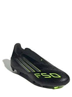 adidas Black/Grey Adult F50 League Laceless Firm/Multi Ground Boots