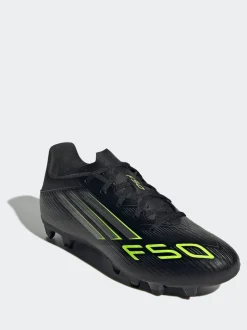 adidas Black/Grey Adult F50 Club Firm/Multi Ground Boots