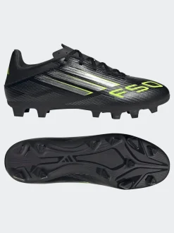 adidas Black/Grey Adult F50 Club Firm/Multi Ground Boots