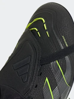 adidas Black/Grey Adult Predator Pro Fold-Over Tongue Firm Ground Boots