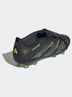 adidas Black/Grey Adult Predator Pro Fold-Over Tongue Firm Ground Boots
