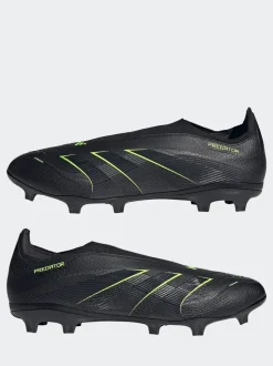 adidas Black/Grey Adult Predator League Laceless Firm/Multi Ground Boots