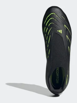 adidas Black/Grey Adult Predator League Laceless Firm/Multi Ground Boots
