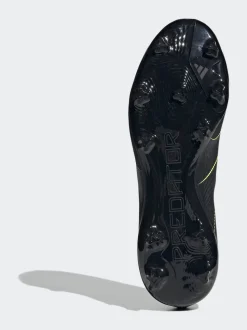 adidas Black/Grey Adult Predator League Laceless Firm/Multi Ground Boots