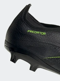 adidas Black/Grey Adult Predator League Laceless Firm/Multi Ground Boots