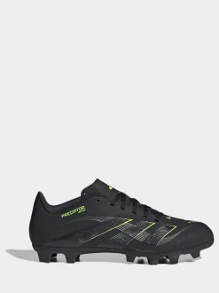 adidas Black/Grey Adult Predator Club Firm Ground Boots
