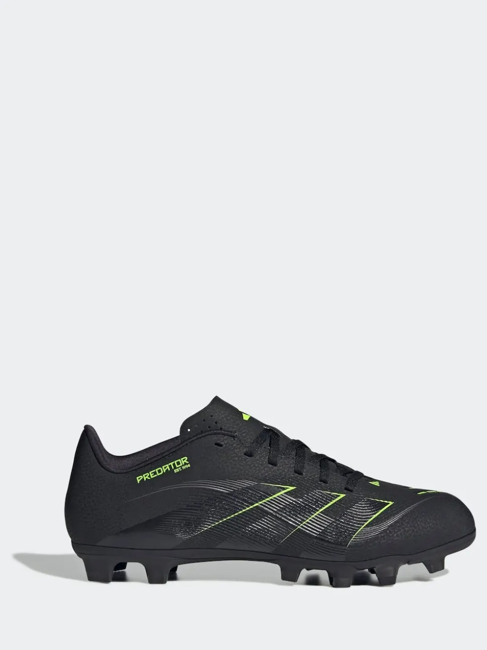 adidas Black/Grey Adult Predator Club Firm Ground Boots