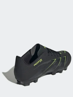 adidas Black/Grey Adult Predator Club Firm Ground Boots