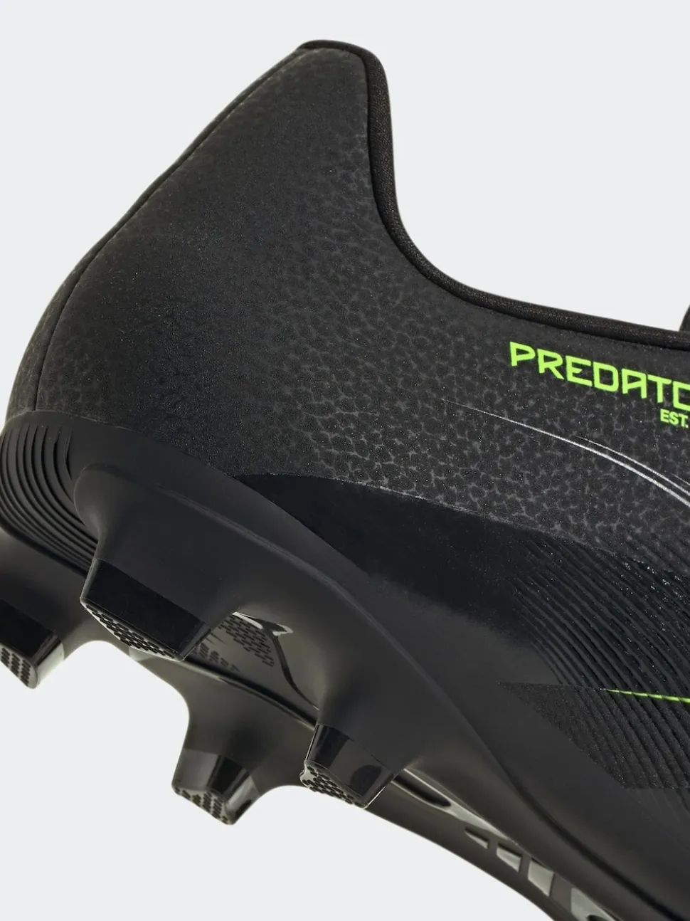 adidas Black/Grey Adult Predator Club Firm Ground Boots