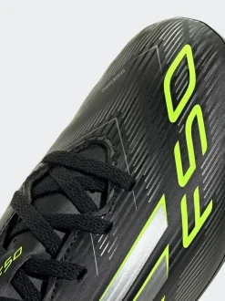 adidas Black/Grey Kids F50 Club Firm/Multi-Ground Boots