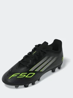 adidas Black/Grey Kids F50 Club Firm/Multi-Ground Boots