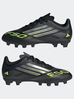 adidas Black/Grey Kids F50 Club Firm/Multi-Ground Boots