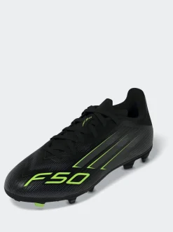 adidas Black/Grey Kids F50 League Firm/Multi Ground Boots