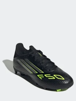 adidas Black/Grey Kids F50 League Firm/Multi Ground Boots