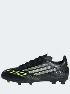 adidas Black/Grey Kids F50 League Firm/Multi Ground Boots