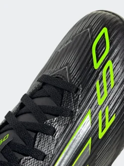adidas Black/Grey Kids F50 League Turf Boots