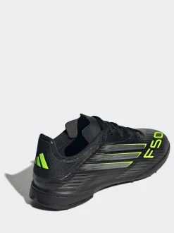 adidas Black/Grey Kids F50 League Turf Boots