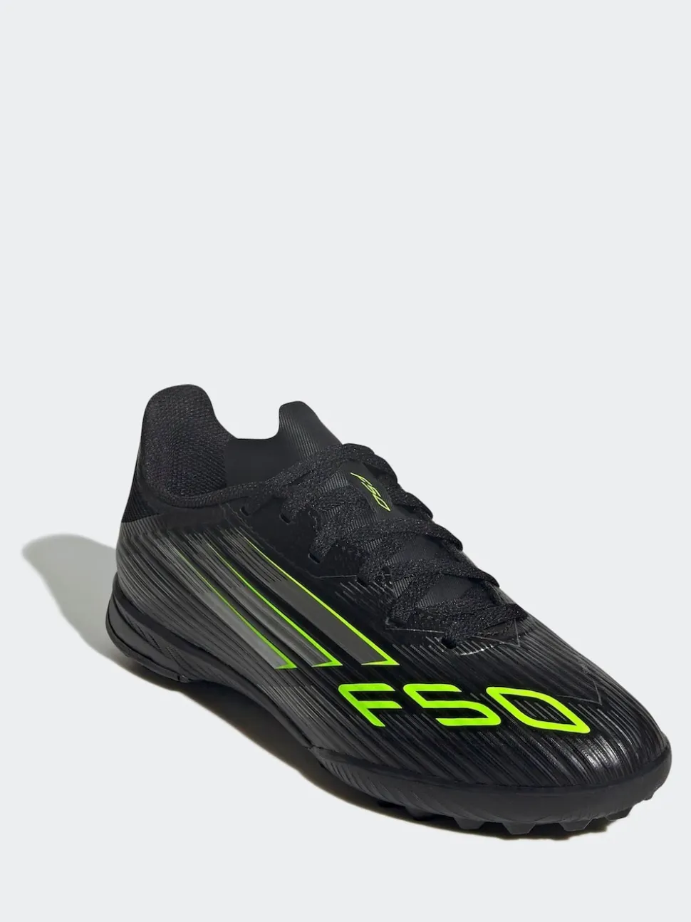 adidas Black/Grey Kids F50 League Turf Boots