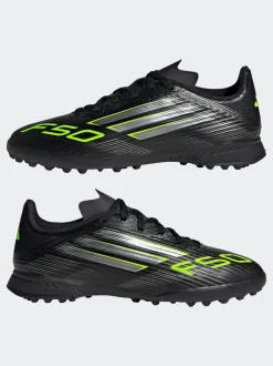 adidas Black/Grey Kids F50 League Turf Boots
