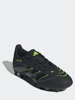 adidas Black/Grey Kids Predator Club Firm/Multi Ground Boots