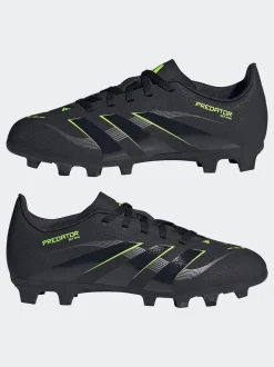 adidas Black/Grey Kids Predator Club Firm/Multi Ground Boots
