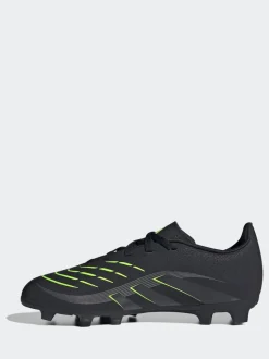 adidas Black/Grey Kids Predator Club Firm/Multi Ground Boots