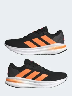 adidas Black/Orange Galaxy 7 Running Trainers