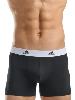 adidas Black/White Active Flex Cotton 3 Pack Boxers 5inch