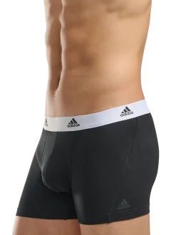 adidas Black/White Active Flex Cotton 3 Pack Boxers 5inch