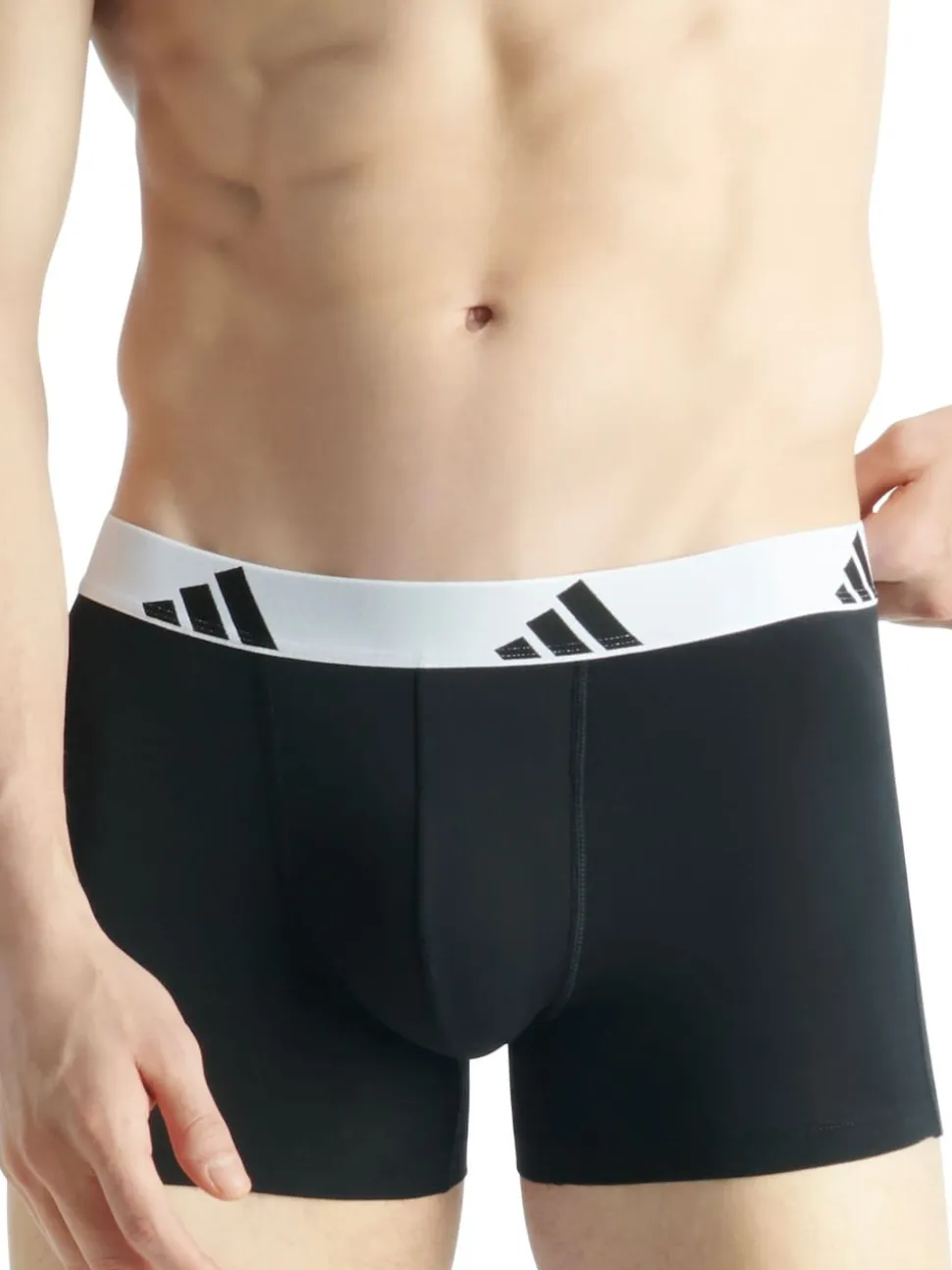 adidas Black/White Active Flex Cotton Trunks